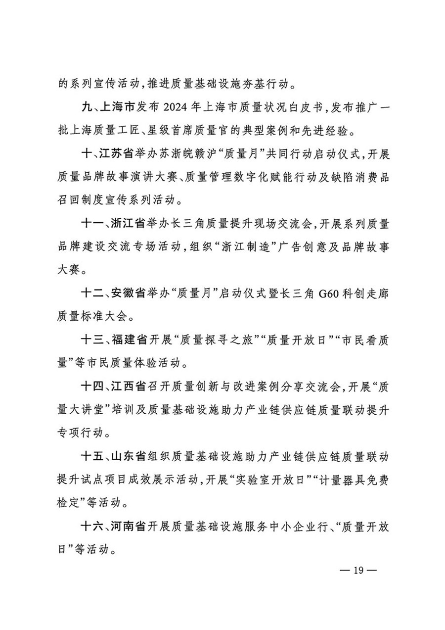 中國質(zhì)量檢驗協(xié)會關(guān)于轉(zhuǎn)發(fā)《關(guān)于開展2024年全國“質(zhì)量月”活動的通知》的函(質(zhì)檢協(xié)函〔2024〕116號)